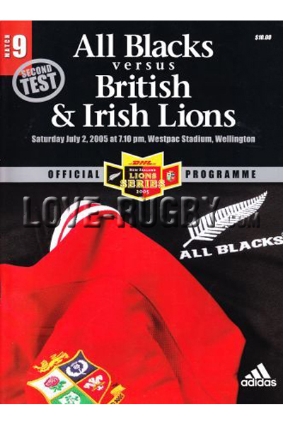 2005 New Zealand v British and Irish Lions  Rugby Programme